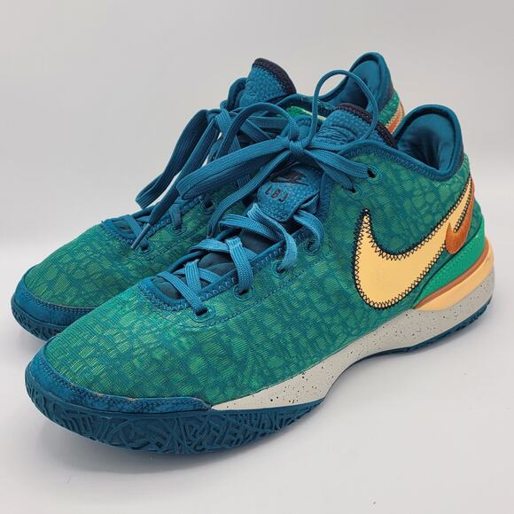 Nike LeBron NXXT Gen Geode Teal Campfire Orange DR8784-301 Mens Size 13 main image 4